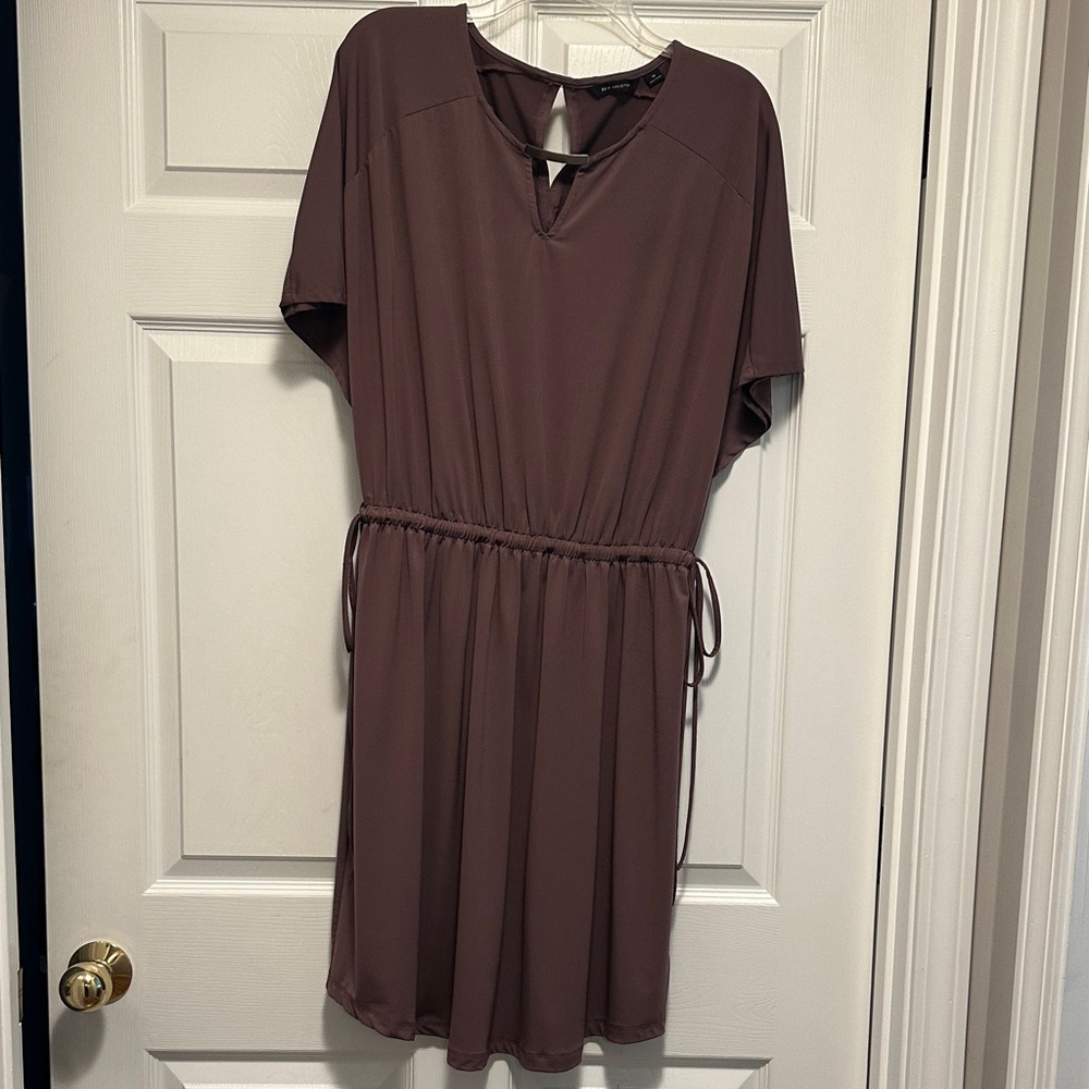 H by Halston Mauve Brown Midi Dress